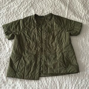LLBean women’s vest with mock sleeves